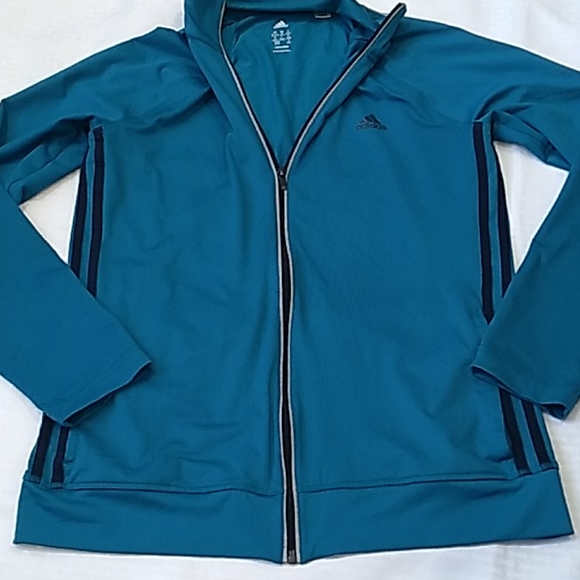 Adidas track zipper jacket sz medium - Picture 12 of 16